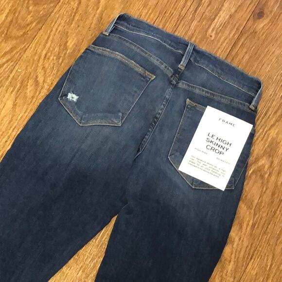 Frame Denim Distressed Le High Skinny Jeans in Hilltop Size 25 - Picture 11 of 14